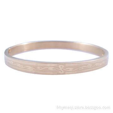 Narrow bangle with gold plating